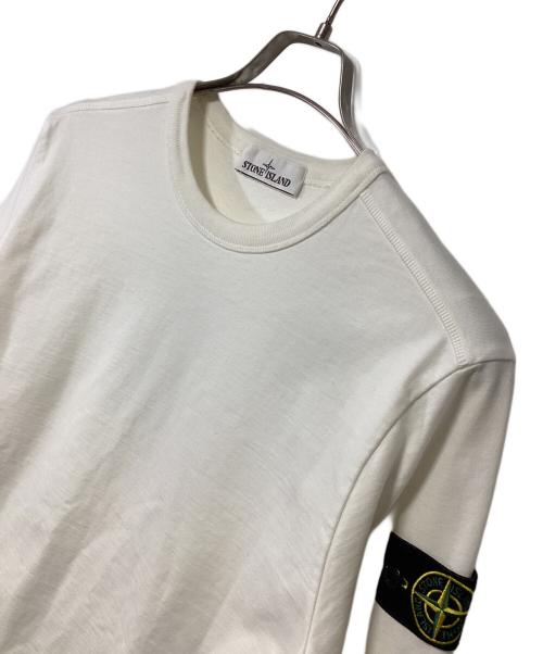 STONE ISLAND（ストーンアイランド）STONE ISLAND (ストーンアイランド) 長袖カットソー オフホワイト サイズ:Sの古着・服飾アイテム