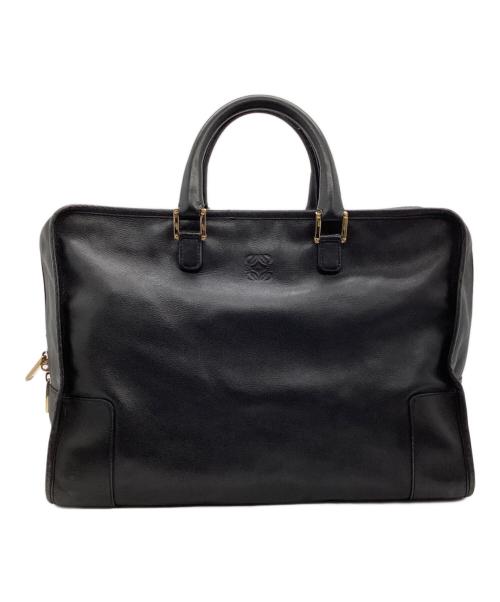 LOEWE（ロエベ）LOEWE (ロエベ) レザーハンドバッグ ブラックの古着・服飾アイテム