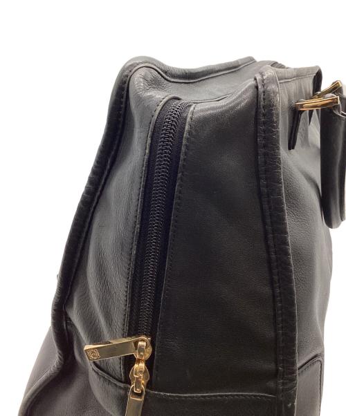 LOEWE（ロエベ）LOEWE (ロエベ) レザーハンドバッグ ブラックの古着・服飾アイテム