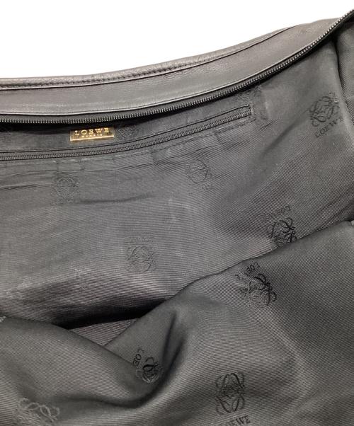LOEWE（ロエベ）LOEWE (ロエベ) レザーハンドバッグ ブラックの古着・服飾アイテム