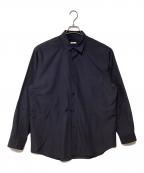 COMOLIコモリ）の古着「長袖シャツ」｜ネイビー