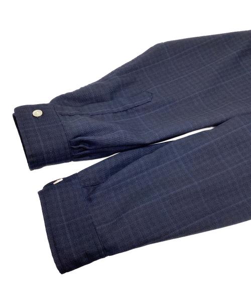 SUBTLE（サートル）SUBTLE (サートル) 長袖シャツ ネイビー×ブルー サイズ:03の古着・服飾アイテム