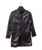theoryセオリー）の古着「レザーコート」｜ブラック