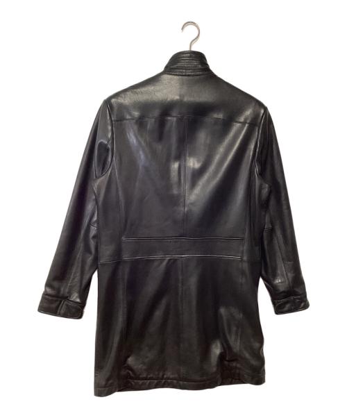 theory（セオリー）theory (セオリー) レザーコート ブラック サイズ:40の古着・服飾アイテム