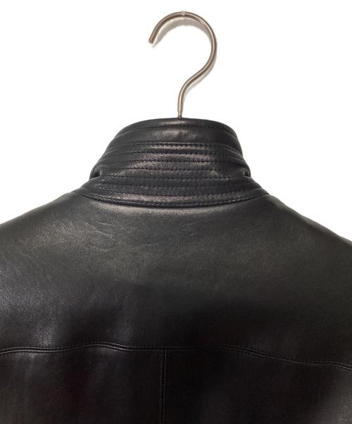 theory（セオリー）theory (セオリー) レザーコート ブラック サイズ:40の古着・服飾アイテム