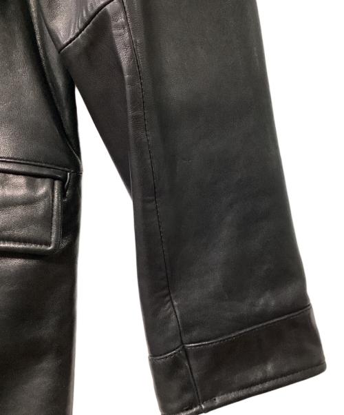 theory（セオリー）theory (セオリー) レザーコート ブラック サイズ:40の古着・服飾アイテム