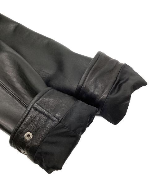 theory（セオリー）theory (セオリー) レザーコート ブラック サイズ:40の古着・服飾アイテム
