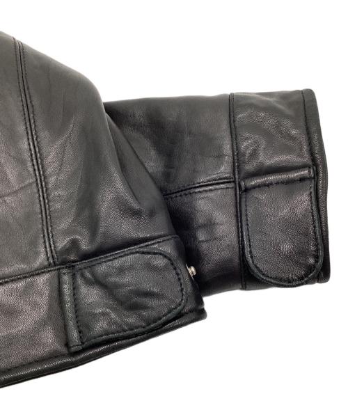 theory（セオリー）theory (セオリー) レザーコート ブラック サイズ:40の古着・服飾アイテム