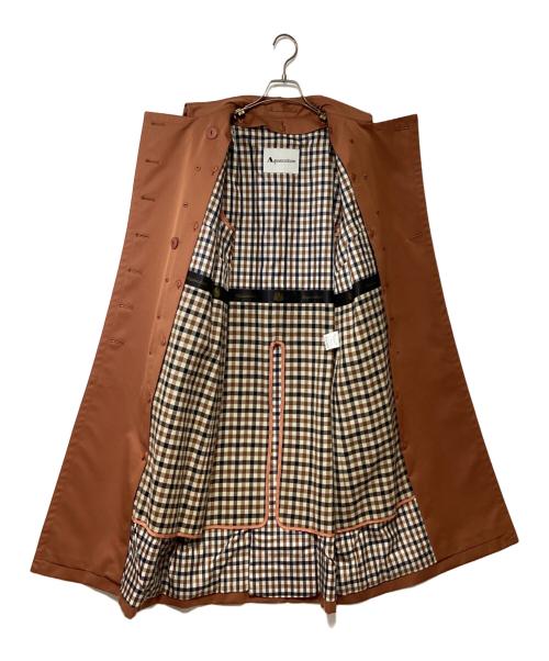Aquascutum（アクアスキュータム）Aquascutum (アクアスキュータム) トレンチコート ブラウン サイズ:記載なしの古着・服飾アイテム