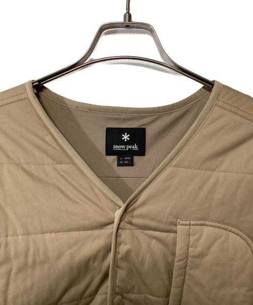 Snow peak（スノーピーク）Snow peak (スノーピーク) 中綿ジャケット ベージュ サイズ:JAPAN Lの古着・服飾アイテム