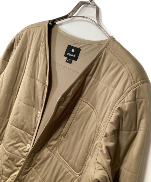 Snow peak（スノーピーク）Snow peak (スノーピーク) 中綿ジャケット ベージュ サイズ:JAPAN Lの古着・服飾アイテム