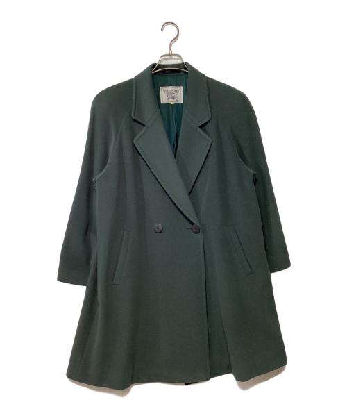 Burberry's（バーバリー）Burberry's (バーバリーズ) ダブルチェスターコート グリーン サイズ:7ARの古着・服飾アイテム