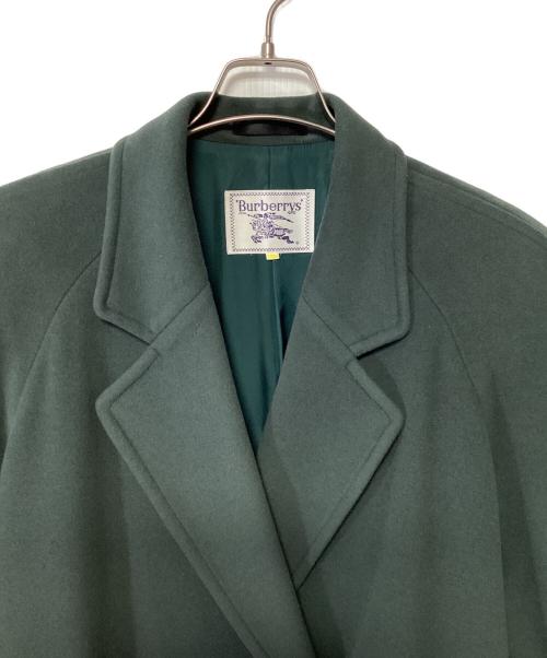 Burberry's（バーバリー）Burberry's (バーバリーズ) ダブルチェスターコート グリーン サイズ:7ARの古着・服飾アイテム