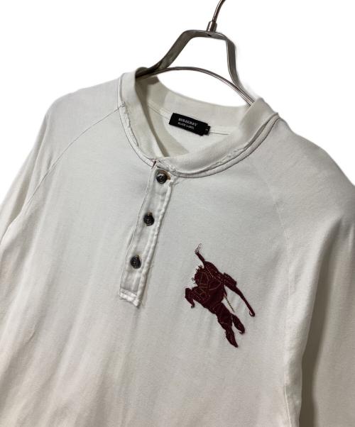 BURBERRY BLACK LABEL（バーバリーブラックレーベル）BURBERRY BLACK LABEL (バーバリーブラックレーベル) ロングスリーブカットソー ホワイト サイズ:2の古着・服飾アイテム