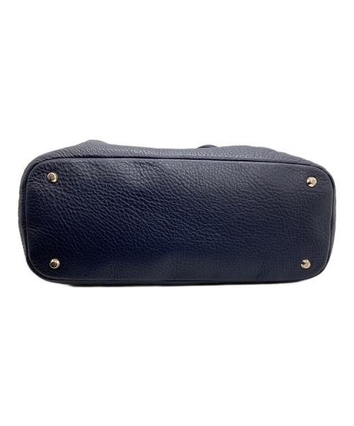 PAUL SMITH（ポールスミス）PAUL SMITH (ポールスミス) レザートートバッグ ネイビーの古着・服飾アイテム