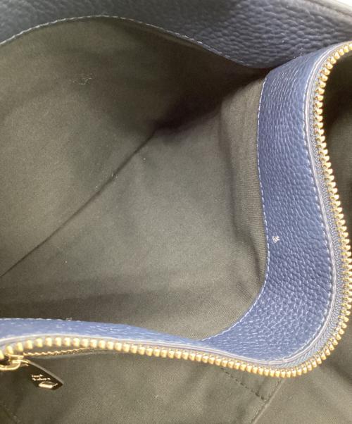 PAUL SMITH（ポールスミス）PAUL SMITH (ポールスミス) レザートートバッグ ネイビーの古着・服飾アイテム