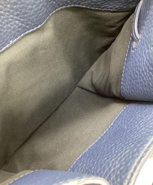 PAUL SMITH（ポールスミス）PAUL SMITH (ポールスミス) レザートートバッグ ネイビーの古着・服飾アイテム