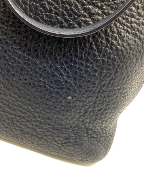 PAUL SMITH（ポールスミス）PAUL SMITH (ポールスミス) レザートートバッグ ネイビーの古着・服飾アイテム