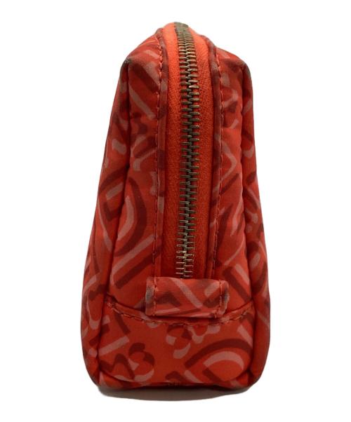 FENDI（フェンディ）FENDI (フェンディ) SKIMS (スキムス) メイクポーチ レッドの古着・服飾アイテム