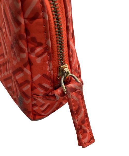 FENDI（フェンディ）FENDI (フェンディ) SKIMS (スキムス) メイクポーチ レッドの古着・服飾アイテム