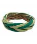 LOEWE (ロエベ) バイカラーブレイデッドバングル グリーン×ライトイエロー：16000円