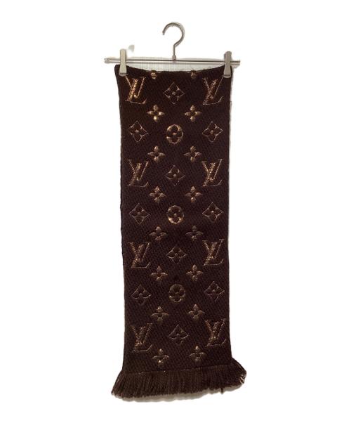 LOUIS VUITTON（ルイ ヴィトン）LOUIS VUITTON (ルイ ヴィトン) エシャルプ・ロゴマニアシャイン ブラウンの古着・服飾アイテム