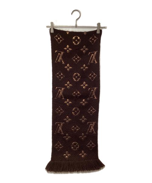LOUIS VUITTON（ルイ ヴィトン）LOUIS VUITTON (ルイ ヴィトン) エシャルプ・ロゴマニアシャイン ブラウンの古着・服飾アイテム