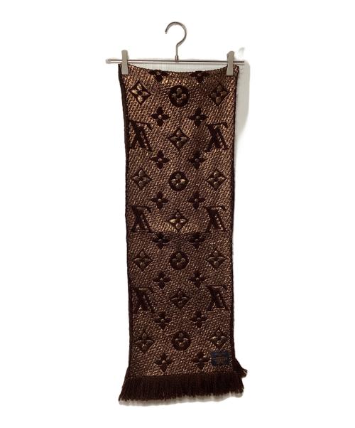 LOUIS VUITTON（ルイ ヴィトン）LOUIS VUITTON (ルイ ヴィトン) エシャルプ・ロゴマニアシャイン ブラウンの古着・服飾アイテム