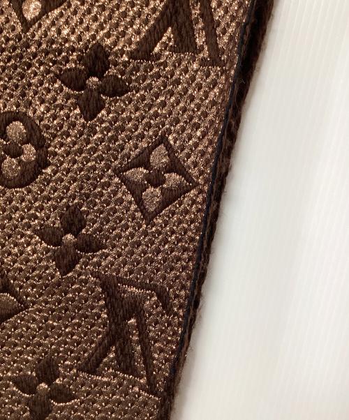 LOUIS VUITTON（ルイ ヴィトン）LOUIS VUITTON (ルイ ヴィトン) エシャルプ・ロゴマニアシャイン ブラウンの古着・服飾アイテム