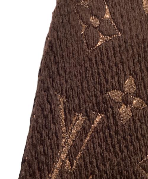LOUIS VUITTON（ルイ ヴィトン）LOUIS VUITTON (ルイ ヴィトン) エシャルプ・ロゴマニアシャイン ブラウンの古着・服飾アイテム