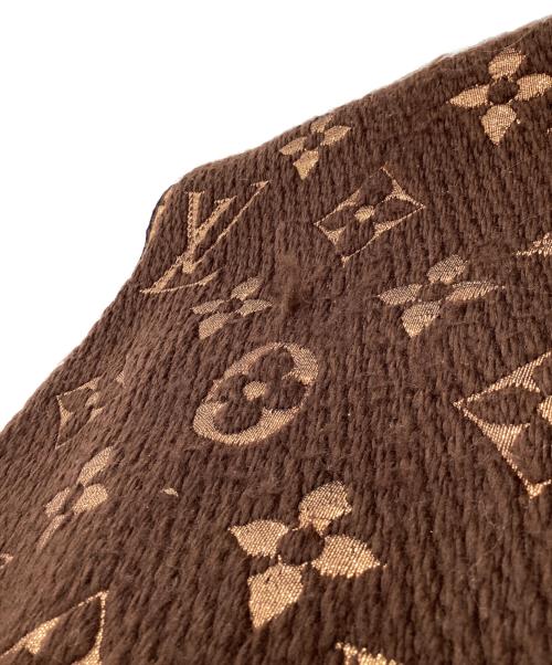 LOUIS VUITTON（ルイ ヴィトン）LOUIS VUITTON (ルイ ヴィトン) エシャルプ・ロゴマニアシャイン ブラウンの古着・服飾アイテム