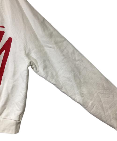 stussy（ステューシー）stussy (ステューシー) プルオーバーパーカー ホワイト サイズ:SIZE Mの古着・服飾アイテム