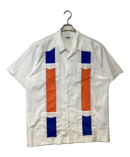 X-LARGE（エクストララージ）X-LARGE (エクストララージ) 半袖シャツ ホワイト×ブルー×オレンジ サイズ:XL 未使用品の古着・服飾アイテム