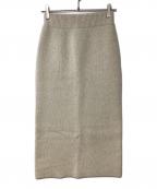 Spick and Spanスピックアンドスパン）の古着「ニットスカート」｜アイボリー