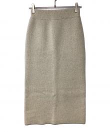 Spick and Span（スピック＆スパン）の古着「ニットスカート」｜アイボリー