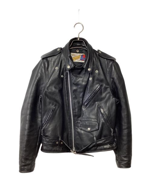 PERFECTO by Schott（パーフェクト バイ ショット）PERFECTO by Schott (パーフェクト バイ ショット) レザージャケット ブラック サイズ:36の古着・服飾アイテム