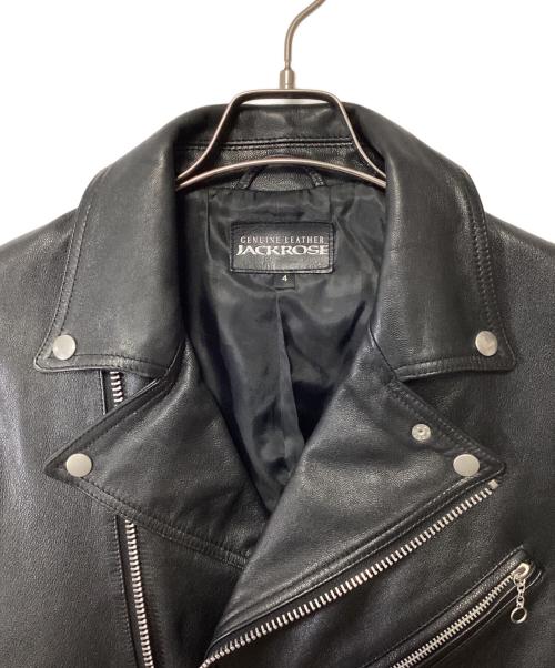 JACKROSE（ジャックローズ）JACKROSE (ジャックローズ) レザージャケット ブラック サイズ:4の古着・服飾アイテム