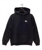 stussyステューシー）の古着「プルオーバーパーカー」｜ブラック