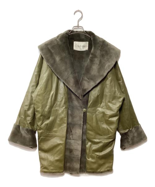 Calvin Klein（カルバンクライン）Calvin Klein (カルバンクライン) リバーシブルコート カーキ サイズ:SIZE Mの古着・服飾アイテム