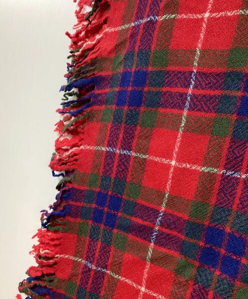 Vivienne Westwood（ヴィヴィアンウエストウッド）Vivienne Westwood (ヴィヴィアンウエストウッド) ストール レッド×ネイビーの古着・服飾アイテム
