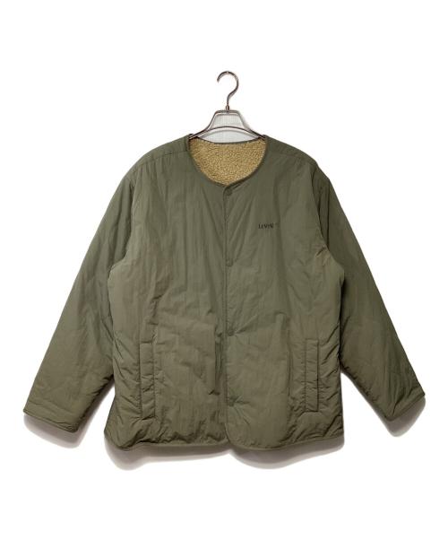 LEVI'S（リーバイス）LEVI'S (リーバイス) リバーシブルボアジャケット オリーブ×ベージュ サイズ:Lの古着・服飾アイテム
