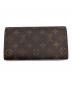 LOUIS VUITTON (ルイ ヴィトン) ポルトフォイユ・サラ ブラウン：11000円