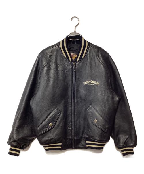 HARLEY-DAVIDSON（ハーレーダビッドソン）HARLEY-DAVIDSON (ハーレーダビッドソン) スタジャン ブラック サイズ:Lの古着・服飾アイテム