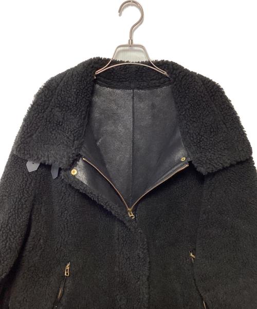 journal standard L'essage（ジャーナルスタンダード レサージュ）journal standard L'essage (ジャーナルスタンダード レサージュ) ボアアビエータージャケット ブラック サイズ:記載なしの古着・服飾アイテム