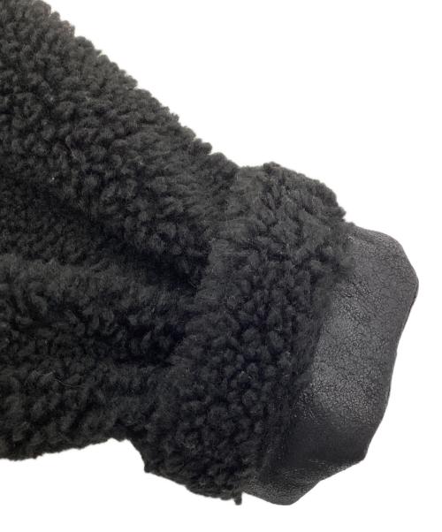 journal standard L'essage（ジャーナルスタンダード レサージュ）journal standard L'essage (ジャーナルスタンダード レサージュ) ボアアビエータージャケット ブラック サイズ:記載なしの古着・服飾アイテム