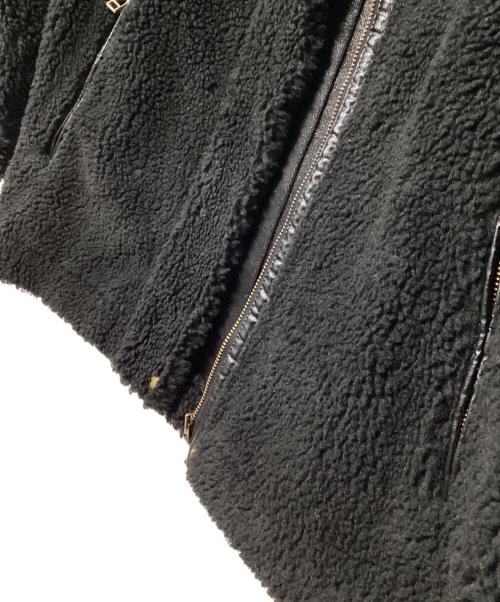 journal standard L'essage（ジャーナルスタンダード レサージュ）journal standard L'essage (ジャーナルスタンダード レサージュ) ボアアビエータージャケット ブラック サイズ:記載なしの古着・服飾アイテム