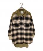 EARイア）の古着「ジャケット」｜オリーブ×ベージュ