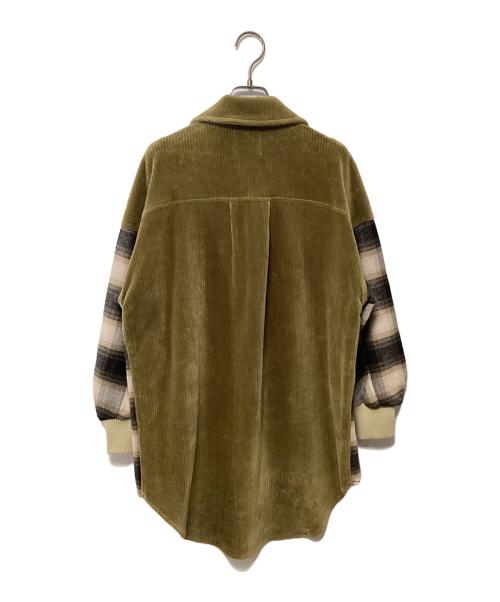 EAR（イア）EAR (イア) ジャケット オリーブ×ベージュ サイズ:Fの古着・服飾アイテム