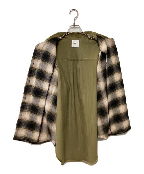 EAR（イア）EAR (イア) ジャケット オリーブ×ベージュ サイズ:Fの古着・服飾アイテム