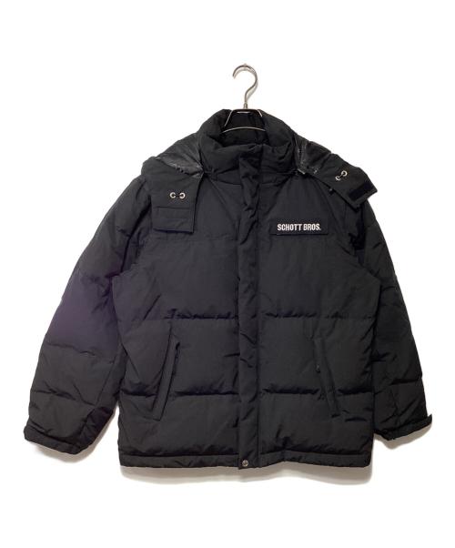 Schott（ショット）schott (ショット) CLASSIC 2TONE DOWN JACKET ブラック サイズ:Mの古着・服飾アイテム
